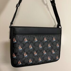 Coach District Crossbody Bag — Sailboat Print — NEW WITH TAGS
